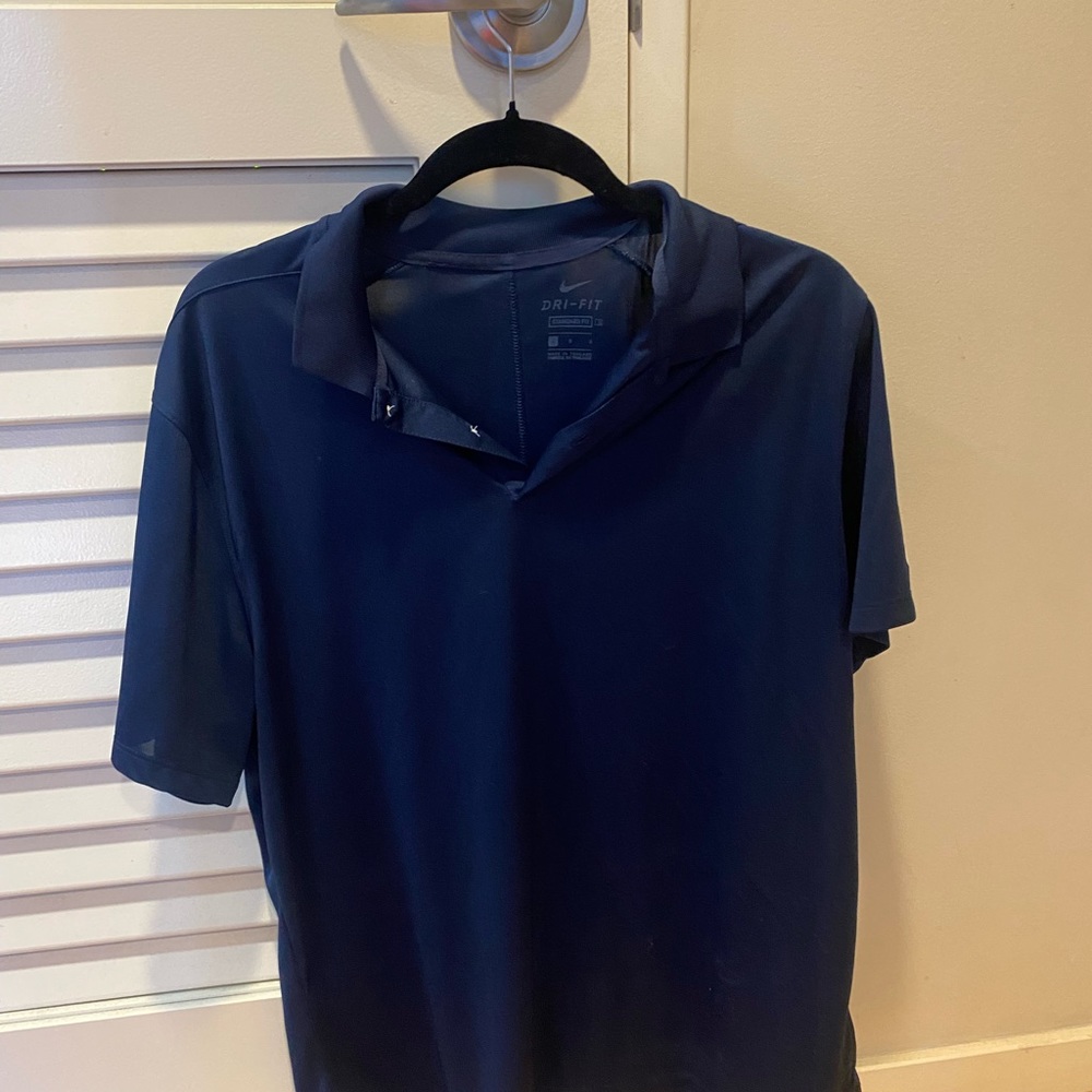 Nike polo blue color size large